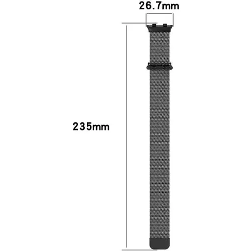 Ремінець DK Metal Milanese Loop Magnetic для Oppo Watch 41mm (black) - фото 4