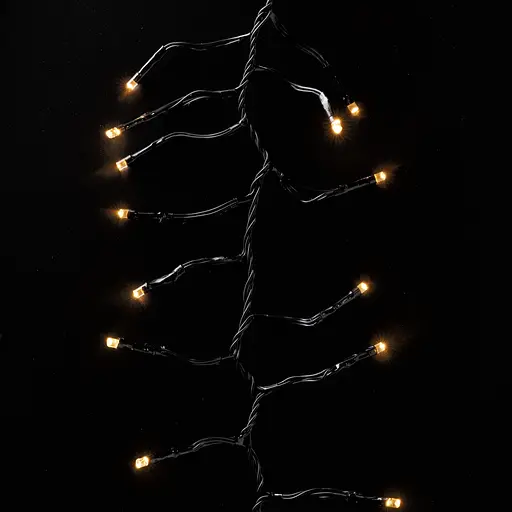 Twinkly Smart LED Гірлянда Twinkly Cluster AWW, 400, Gen II, IP44, довжина 6м, кабель чорний - фото 6