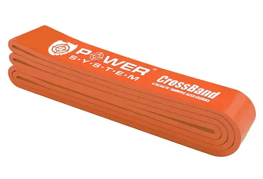 Гумка для фітнесу і кроссфіту Power System PS-4052 CrossFit Level 2 Orange (опір 10-35 кг) (PS-4052_Orange) - фото 3