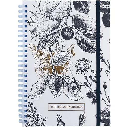 Блокнот Axent Gold Cat OS на спіралі А5 в клітинку 80 аркушів (8471-1-A-OS) - фото 4