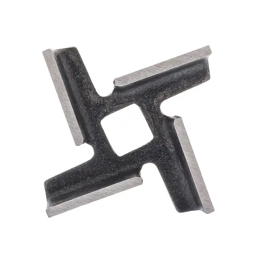 Комплект решетка в ручную мясорубку крупная (d наружн.=53 мм, d вн.=8 мм, отв=7 мм) и нож, ПААЗ 85749 - фото 5