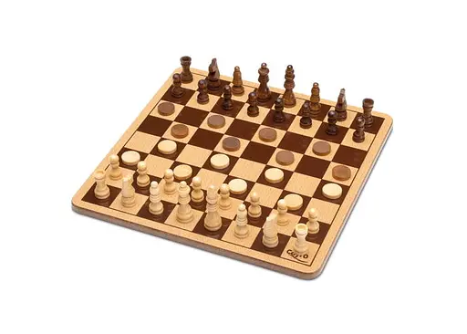 Настольная игра CAYRO Дорожные шахматы и шашки в металлической коробке (751) - фото 2