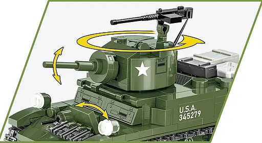 Конструктор дитячий танк M3 Stuart COBI 3129 - фото 4