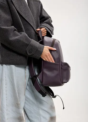 Жіночий рюкзак Sambag Talary оксамитовий 35 х 25 х 12 см (35312022) - фото 6