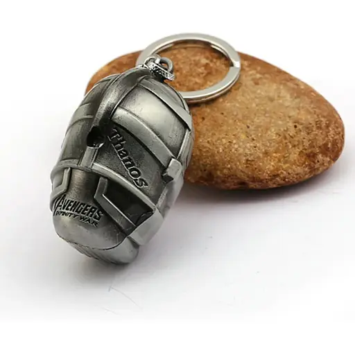 Брелок Infinity 3D Avengers: Infinity War Thanos Танос 3D голова silver.449 - фото 3