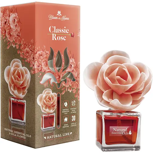 Аромадиффузор Elix Classic Rose цветок из соли 100 мл