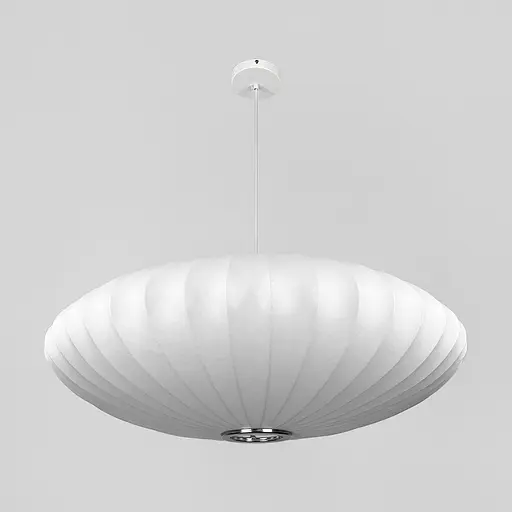 Дизайнерський світильник із полімерним овальним абажуром Ø80x29 см Line F AK03-800 x 290 Білий - фото 5