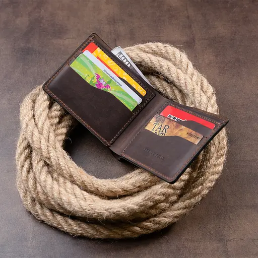 Кожаный портмоне Grande Pelle 12х8х1 см acs0016120 - фото 8