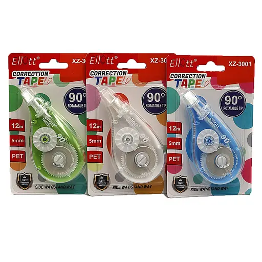 Коректор-стрічка, Ellott, 3001-XZ, 12 м х 5 мм - фото 2