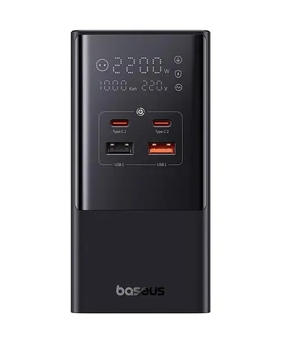 Зарядное устройство для удлинителей Baseus PowerCombo Tower Power Strip 2AC+2U+2C 100W 1.5m - фото 4
