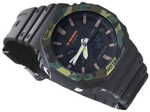 Часы мужские противоударные оригинальные японские Casio G-Shock GA-2100SU-1AER с полимерным ремешком - фото 6