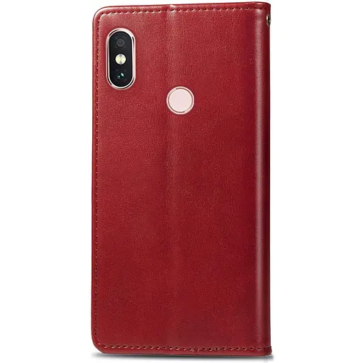 Кожаный чехол-книга Getman Gallant (PU) для Xiaomi Redmi Note 5 Pro / Note 5 (AI Dual Camera) Красный - фото 3