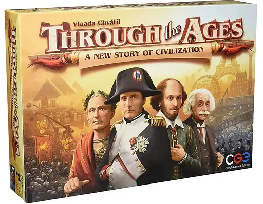 Настільна гра Czech Games Edition Крізь Століття: Нова Історія Цивілізації (Through the Ages: A New Story of Civilization) (англ.) (CGE00032)