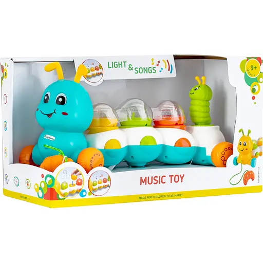 Іграшка музична Baby Team Повзунчик (8659_блакитний) - фото 5