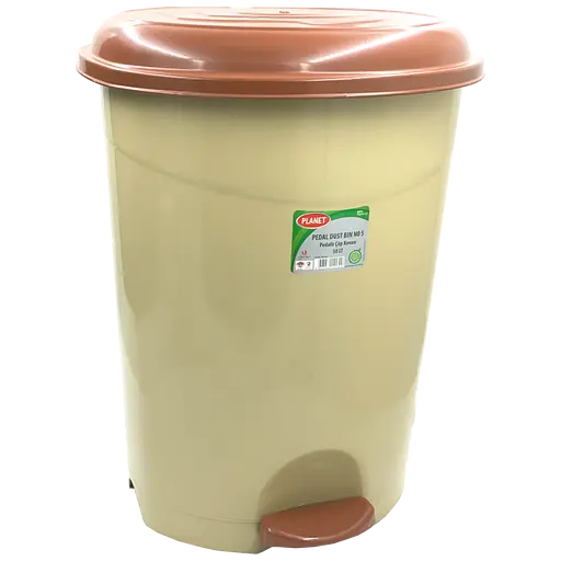 Відро Planet з педаллю овальне 50 л бежеве (00-00010345)