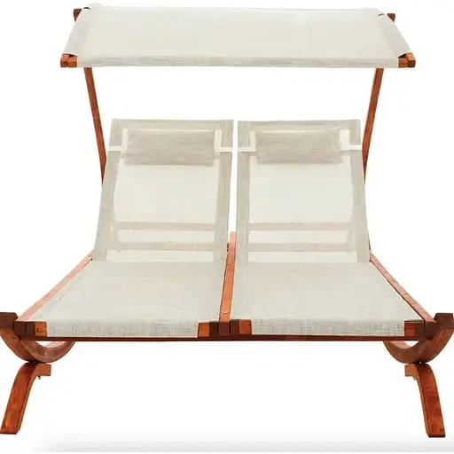 Садовий шезлонг Di Volio Pionza двомісний бежевий - фото 5