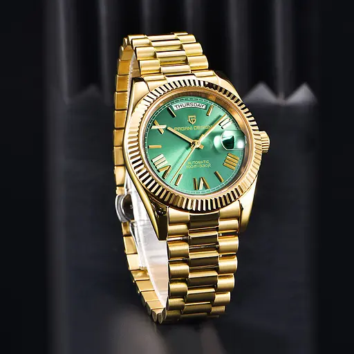 Наручний годинник чоловічий PD-1783 Gold-Green Pagani Design acs0031214 - фото 2