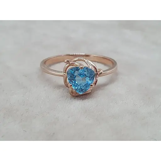 Золотое кольцо с топазом. 11847 18 - фото 4