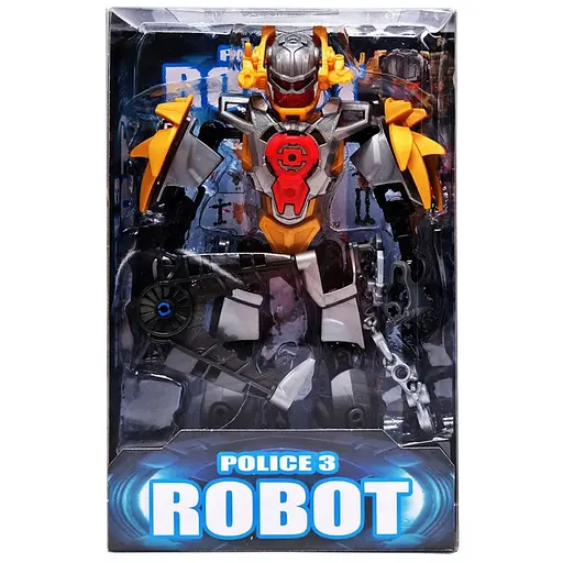 Дитяча іграшка робот Bambi Police 3 зі зброєю сірий (2018-26(Grey)