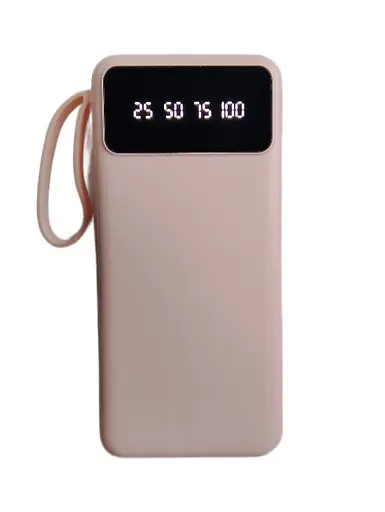 Power Bank 20000mAh 103 повербанк с экраном и фонариком Pink (17541)