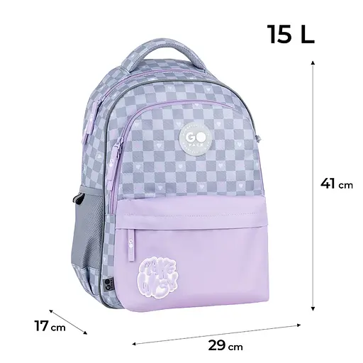 Рюкзак GoPack Education 182M Make A Wish Сірий (GO26-182M-1) - фото 2