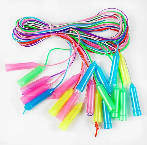 Скакалка С 34144 цветная, длина 250 см, толщина 4,4 мм (6900067341440) МИКС - фото 1