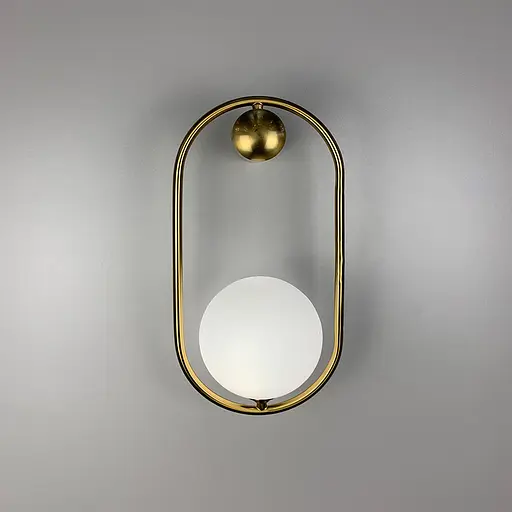 Настінний латунний світильник Mila Wall Line F Арт. W078/1 - фото 7