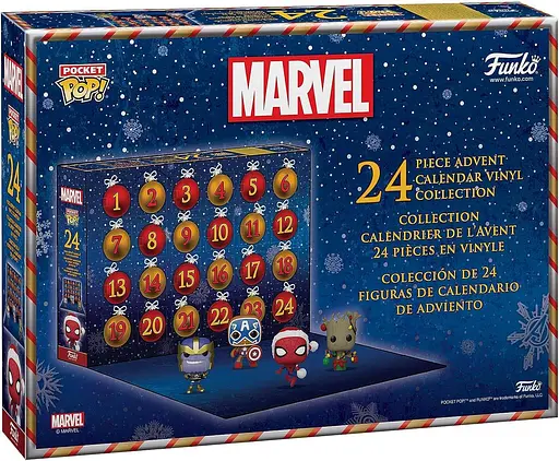 Адвент-календар Funko Фанко Марвел 24 вінілові фігурки Marvel Holiday WST MH 24 - фото 2