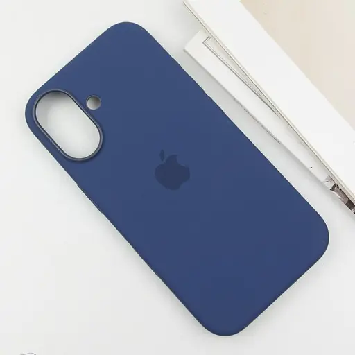 Чехол Epik Silicone case AAA с Magsafe и анимационной кнопкой для Apple iPhone 16, 6.1 Denim - фото 4