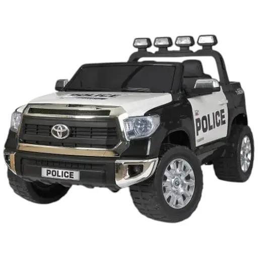 Електромобіль дитячий Bambi JJ2255EBLR-2-1 Racer Toyota поліцейський c музикою і катафотами Чорно-білий
