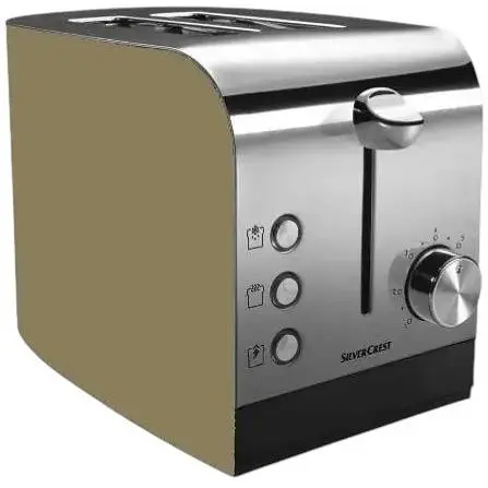 Тостер Silver Crest STS 850 B1 - бежевий 2 отсека для тостов, 7 степеней пропекания - фото 1
