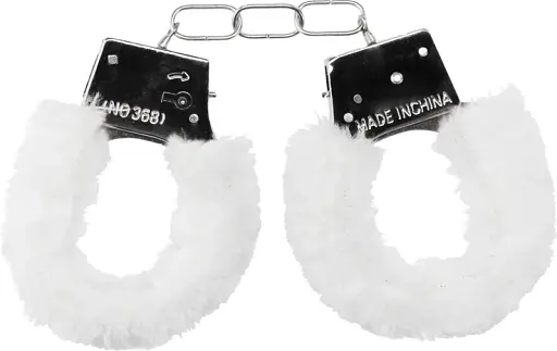 Наручники Ouch! Handcuffs Furry (білий) - фото 2