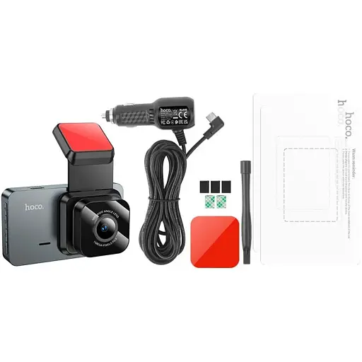 Автомобильный видеорегистратор Hoco DV9 Metal Gray [136877] - фото 6