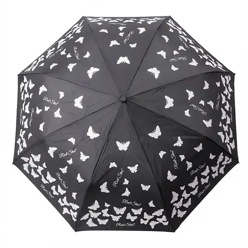 Зонт Yiwu HP-23-2B полуавтомат складной 97 см черный - фото 2