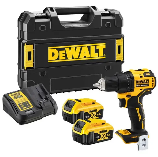 Дрель-шуруповерт аккумуляторный DeWalt с АКБ и ЗП DCD708P2T - фото 1