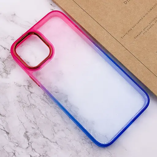 Чохол Epik TPU+PC Fresh sip series для Apple iPhone 12 Pro/12, 6.1 Синій/Рожевий - фото 3