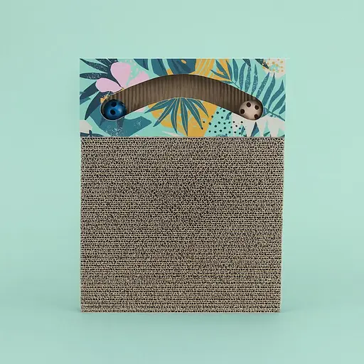 Дряпка Trixie для котів із двома кульками та котячою м'ятою картонна 38х5х30 см [CD] - фото 3