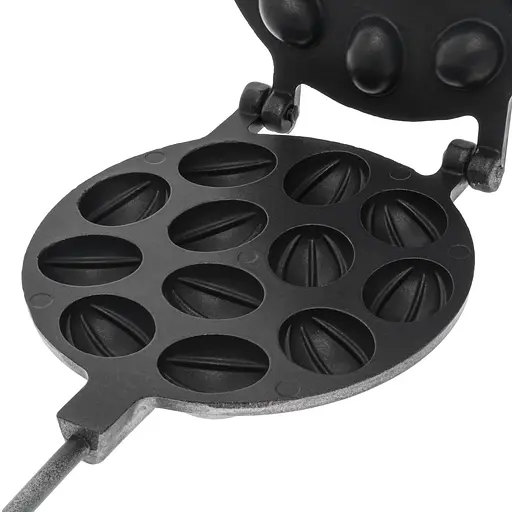 Орешница форма для выпечки 12 половинок крупных орешков на плите с антипригарным тефлоновым покрытием, ХЕАЗ Черный 81329 - фото 6