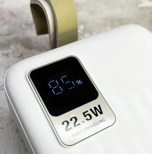 Портативний акумулятор зі швидким заряджанням 22.5 Вт KP-94 2хUSB зовнішній акумулятор PowerBank для телефона 40000 mAh QC Білий - фото 5