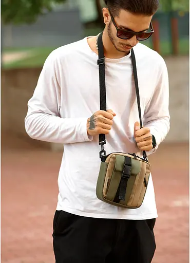 Сумка чоловіча Sambag 17х17х6 см sum0023609 - фото 12