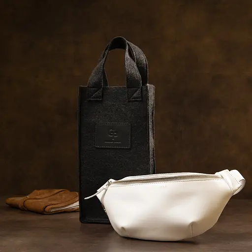 Чоловіча шкіряна сумка на пояс GRANDE PELLE 30х13х7 см sum0015571 - фото 7