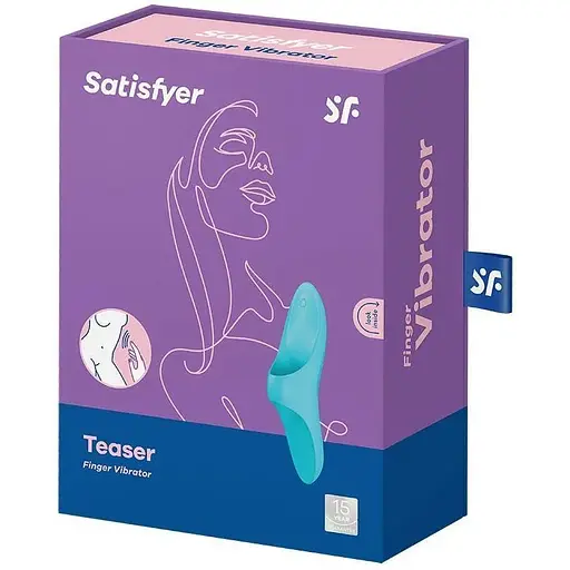 Вибратор на палец Satisfyer Teaser Голубий - фото 6