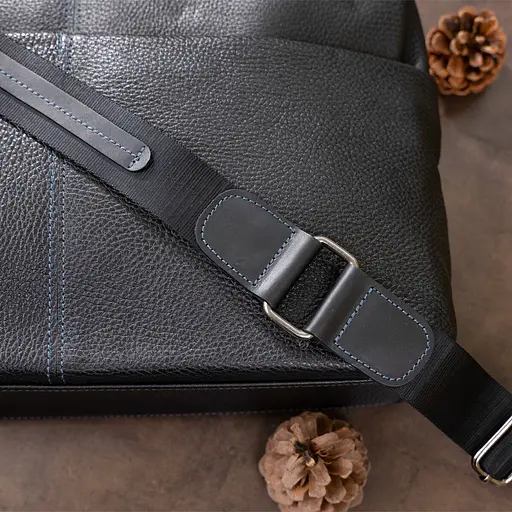 Чоловіча шкіряна сумка для ноутбука SHVIGEL 37х25,5х7,5 см sum0012565 - фото 9