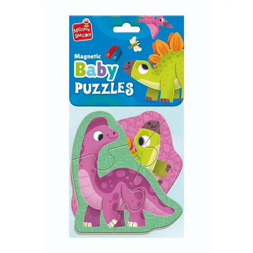 Детский магнитный бейби пазл Динозаврики VT3208-27, 7 элементов
