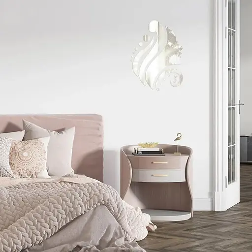 Дзеркальний декор Wall Sticker SW-00002504 акриловий самоклеючий Обличчя 16 шт. срібло - фото 6