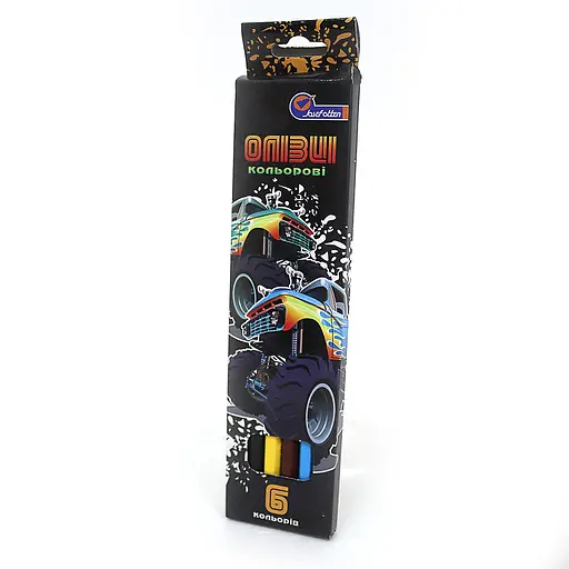 Карандаши деревянные J. Otten Big Foot, 6 цветов