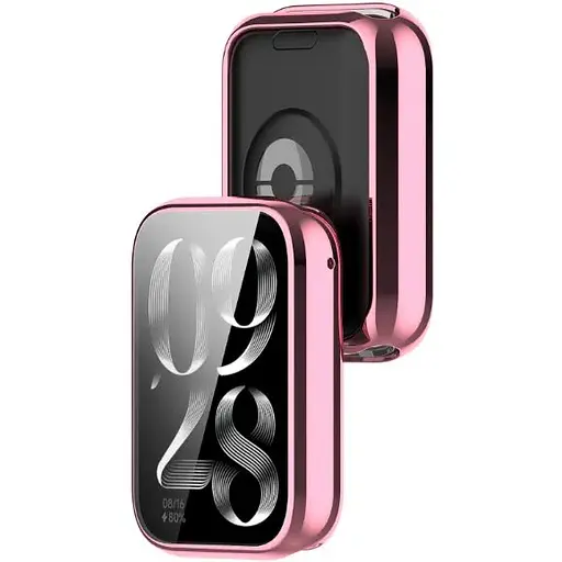 Чехол-накладка DK Silicone Face Case для Xiaomi Mi Band 8 Pro (pink rose) - фото 2