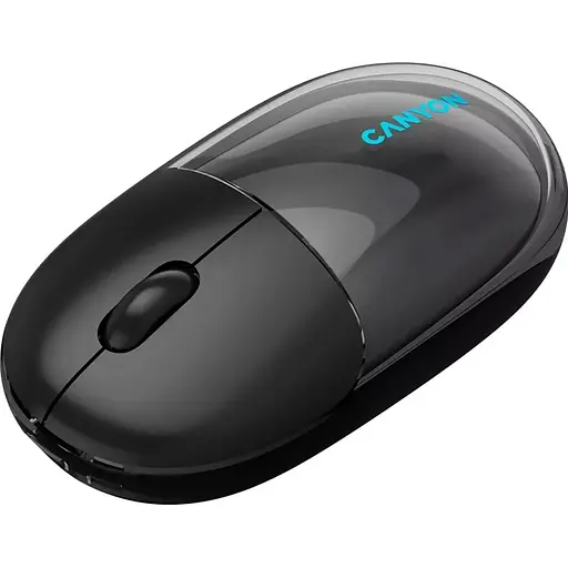 Миша Canyon OnClick 24 BT/ Wireless Transparent/Black (CNS-CMSW24B) - фото 2