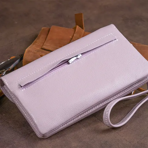 Жіночий шкіряний гаманець-клатч ST Leather 19х9.5х2.5 см acs0015825 - фото 7