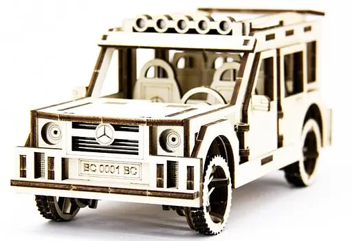 Дерев'яний конструктор Мерседес 105 деталей - фото 1